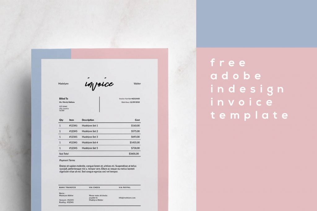 Free Indesign Invoice Template from webgrrl.biz